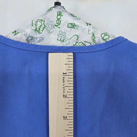Figs Scrub Top Womens Extra Small Casma Three Pocket Technical Healthcare Blue - Picture 5 of 11